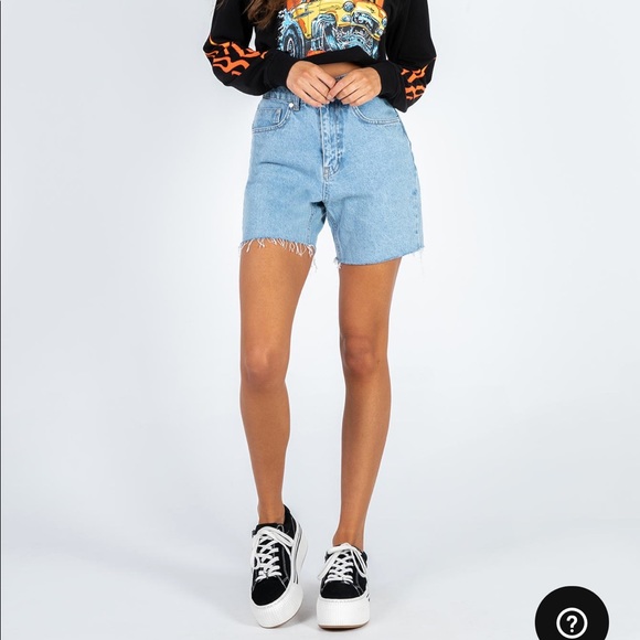 Princess Polly Pants - Ragged Priest Mom Shorts